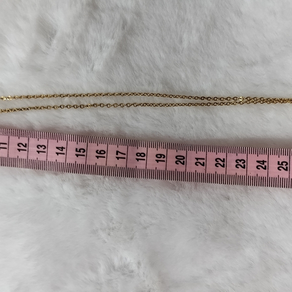 Gold and Cream Orchid Necklace with Delicate Pendant - Picture 3 of 4